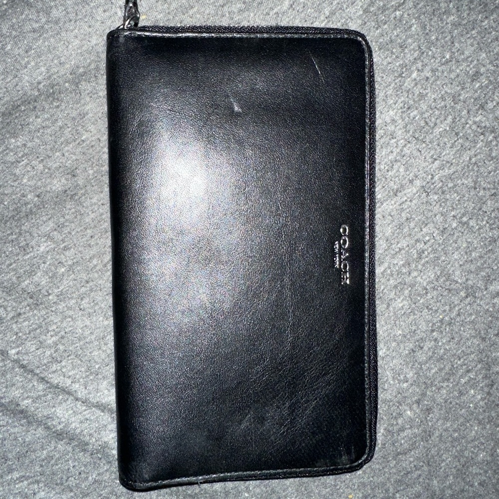 vintage coach large wallet